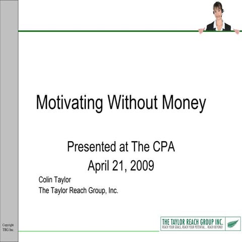 Motivating Without Money   Cpa
