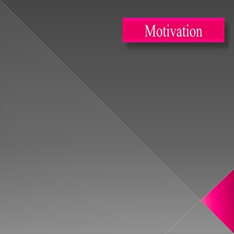 Motivation-Organizational Behavior