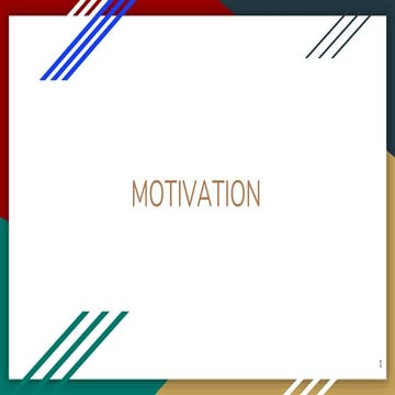Motivation | PPT