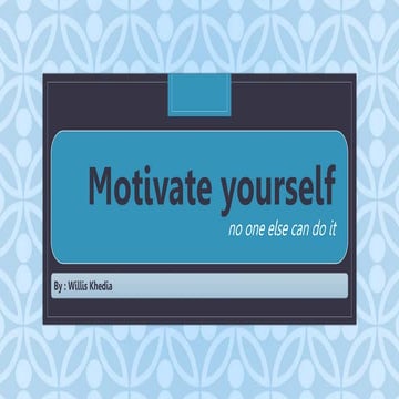 Self Motivation