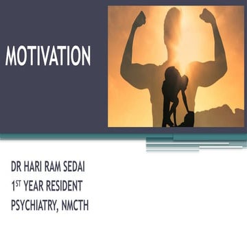 Human motivation and behaviour | PPT