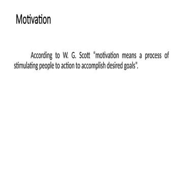 Motivation for Managers which is for the beginers