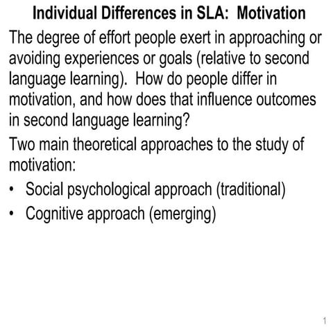 Motivation By Rod Ellis