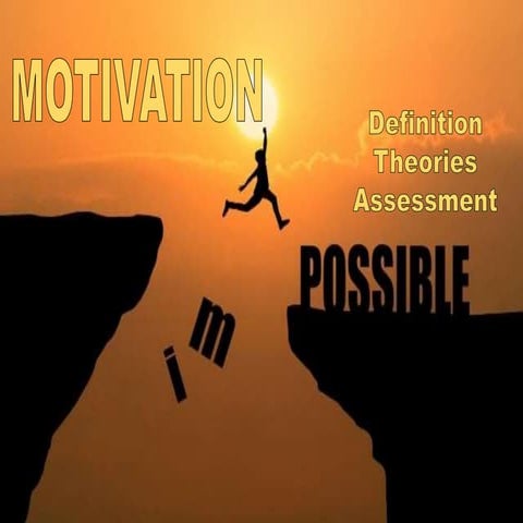 Motivation   definition , theories, measurement