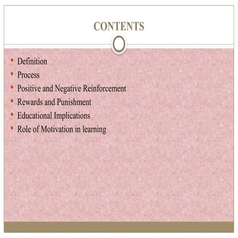 Motivation: Definition,process,cycle, reinforcement, punishment etc