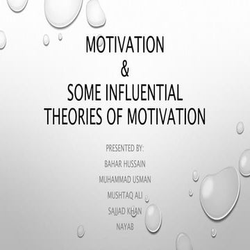 Motivation and motivation theories in sports