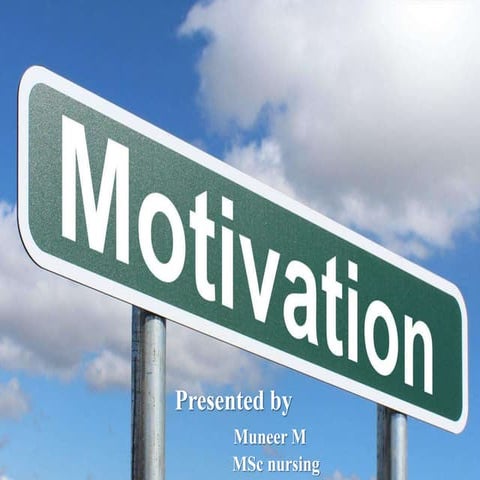 Motivation and its Theories