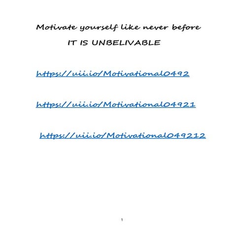 Motivational | PDF