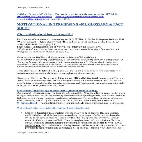 Motivational interviewing glossary&factsheetk sciaccarevlinksfinalversion3-2-15
