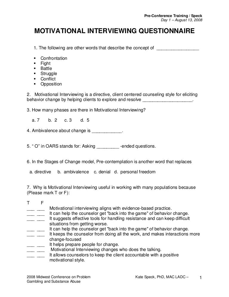 motivational interview questions