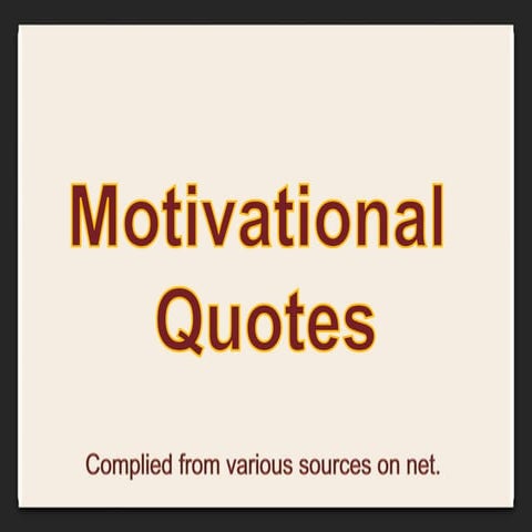 Motivational quotations 