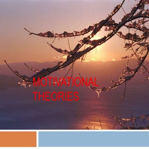 Motivational theories