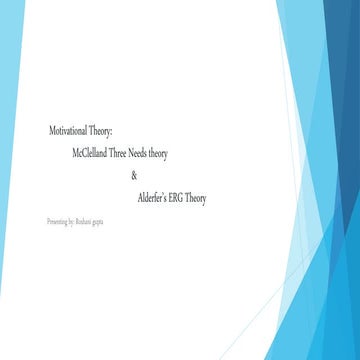 Motivational theories 