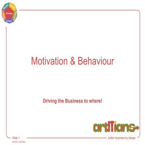 Motivation and behaviour