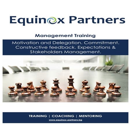 Motivation and Delegation Training for Managers