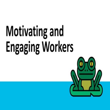 Motivation and engagement 