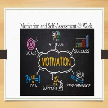 Motivation and Self-Assessment @ Work.pptx