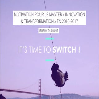 le master que je vais suivre cette ...