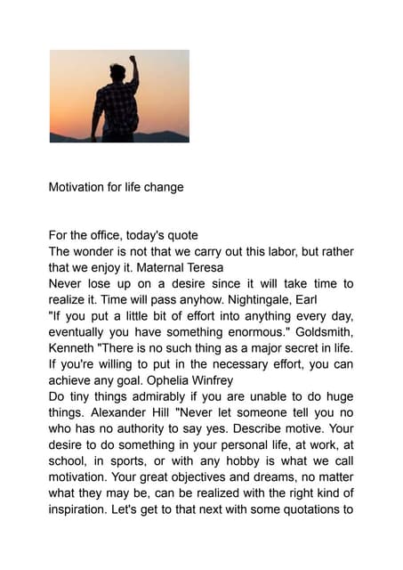 Motivation For Life Change Pdf Motivation For Life Change Pdf