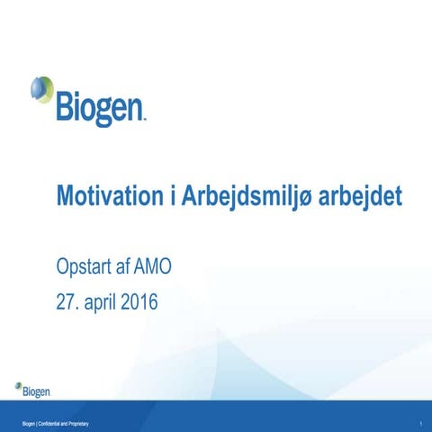 Motivation i arbejdsmiljøarbejdet kan deles