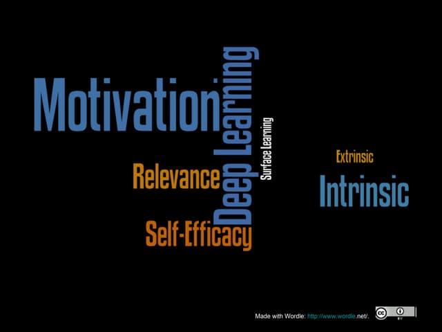 Motivation and Learning