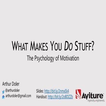 The Psychology of Motivation: What Makes You DO Stuff?