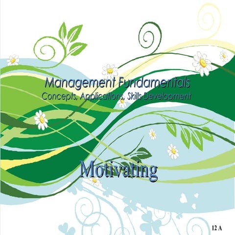 Motivation & mgmt fundamentals