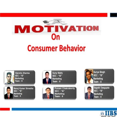 Motivation on consumer behaviour