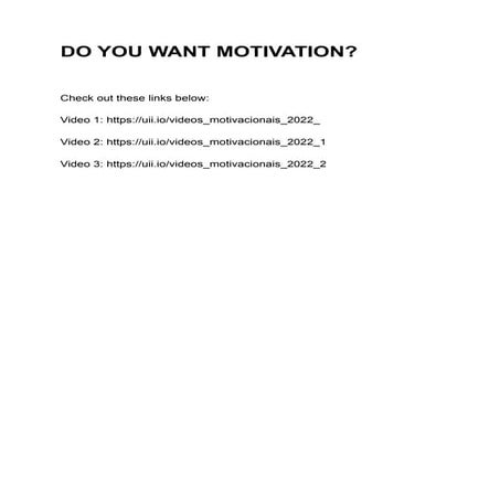 motivations you need | PDF