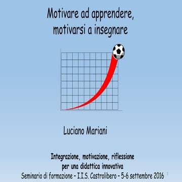Motivare ad apprendere, motivarsi a insegnare