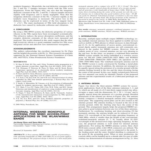 Internal Wideband Monopole Antenna for MIMO Access-Point Applications in the ...