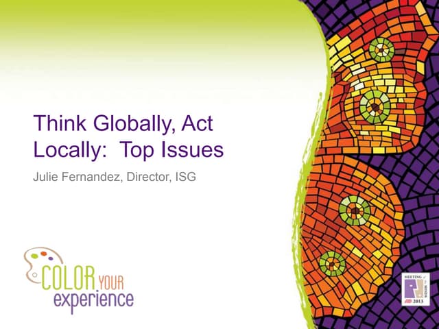 Think globally, act locally - HR Hot Topics