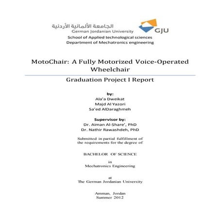 Wheelchair is guided by voice commands full documentation