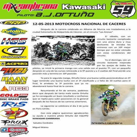 Motocross nacional de caceres