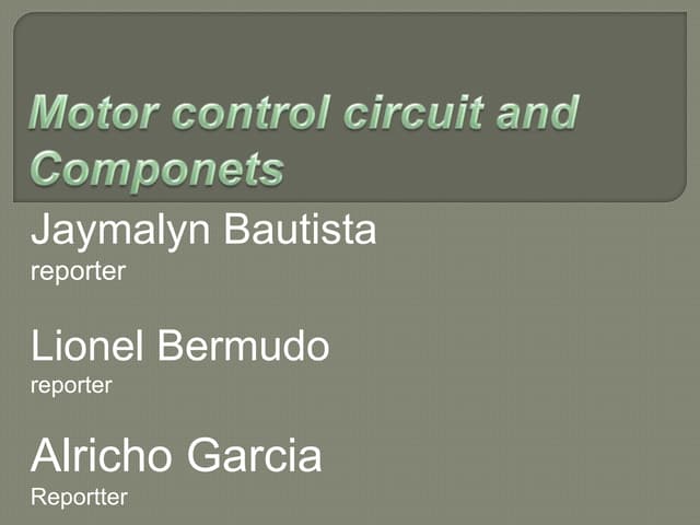 Componets Circuit Diagram