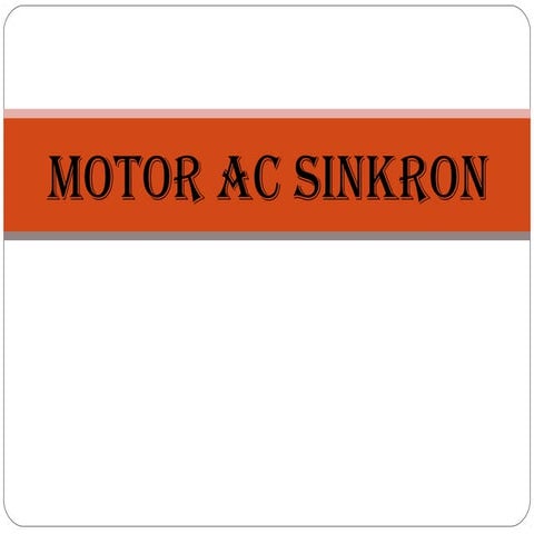 Motor ac sinkron