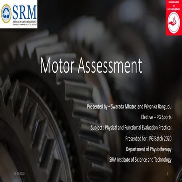 Motor Assessment-sports