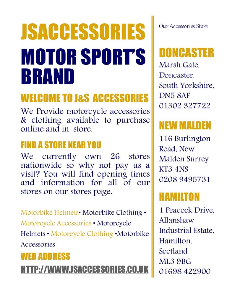 motorbike accessories store
