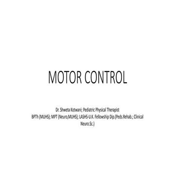 Motor Control
