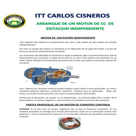 Motor de  excitación independiente