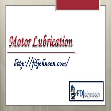 Motor Lubrication