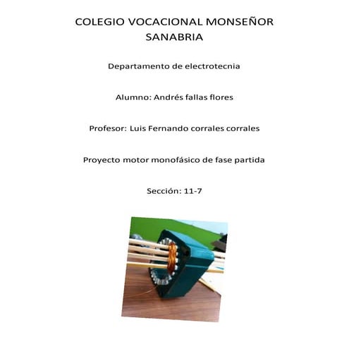 rebobinado de Motor monofasico de fase partida