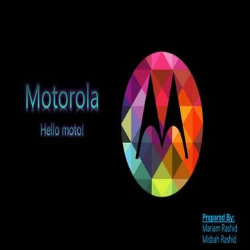 Motorola Marketing Startegies