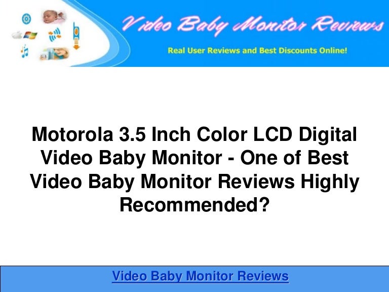 motorola 3.5 video baby monitor
