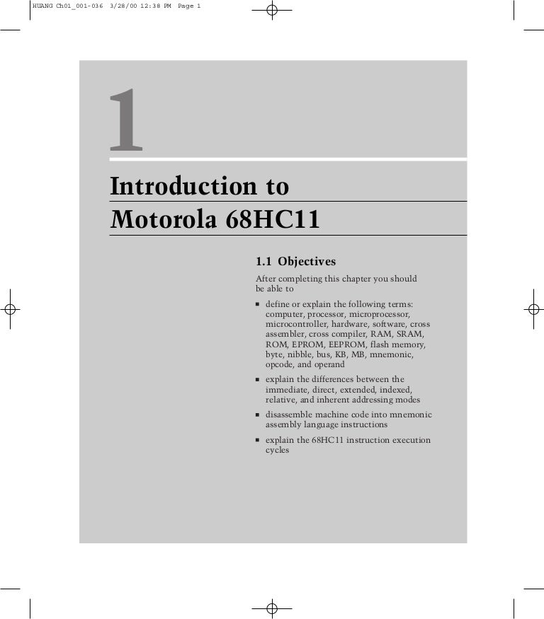 How To Program 68hc11 Microcontroller How To Program 68hc11 Microcontroller