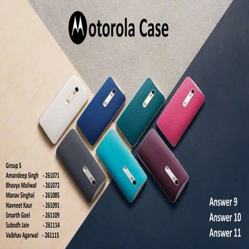 Motorola: The Moto Lifestyle BRM Case