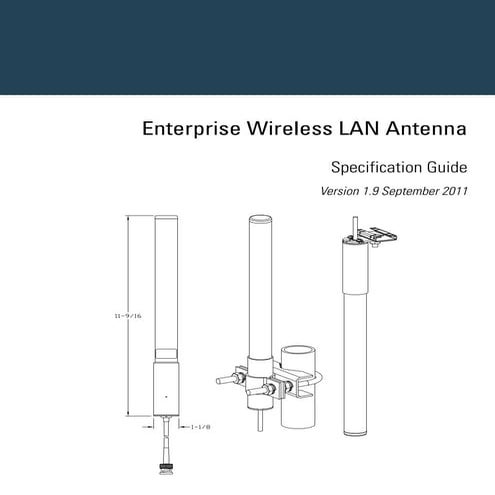 Motorola solutions enterprise wlan antenna specification guide version 1.9 (p...