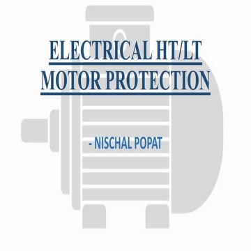 Electrical HT/LT Motor protection