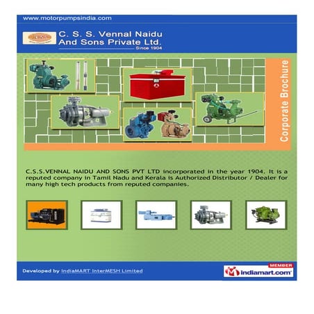 C. S. S. Vennal Naidu & Sons Private Limited, Coimbatore, Diesel Engines 	 