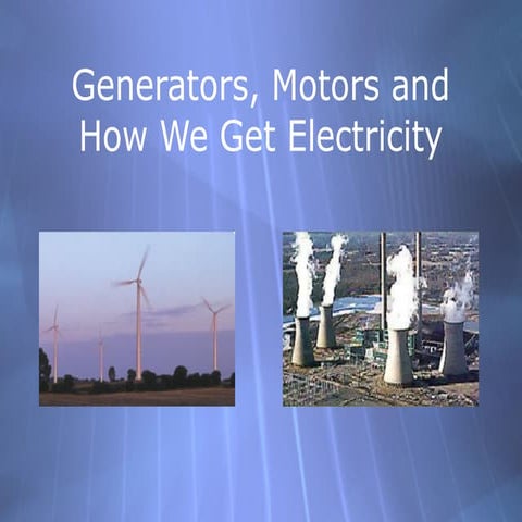 Motors and generators 